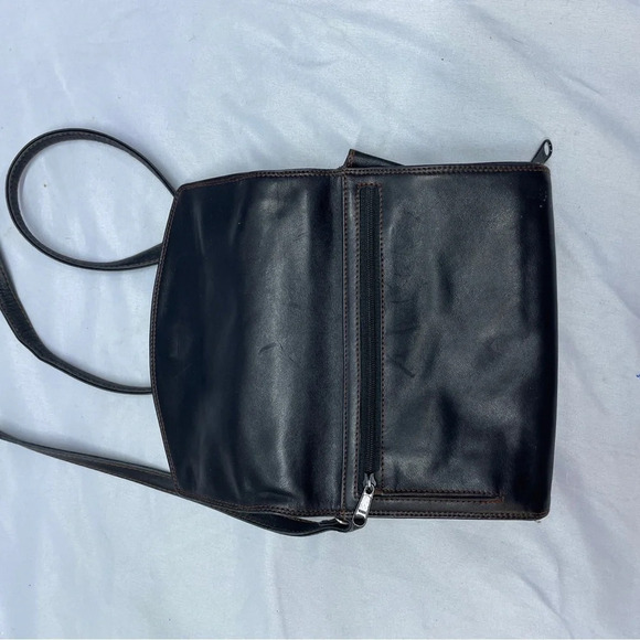 Pre-owned Derec Alexander Men Cross body Genuine Black Leather Bag - Picture 8 of 16